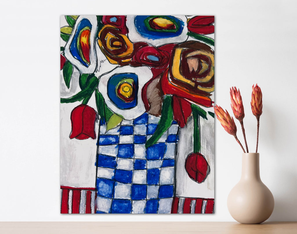 Abstract Flowers - Greeting cards set of 5