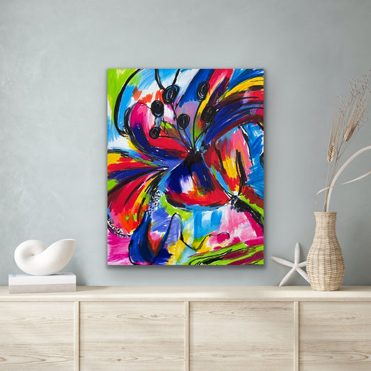 Abstract Lily - Stretched Canvas Print in more sizes