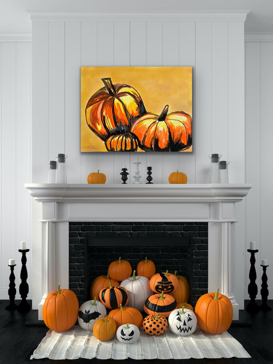 Pumpkins - ORIGINAL 11x14"