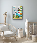 Frogs - ORIGINAL 9x12"