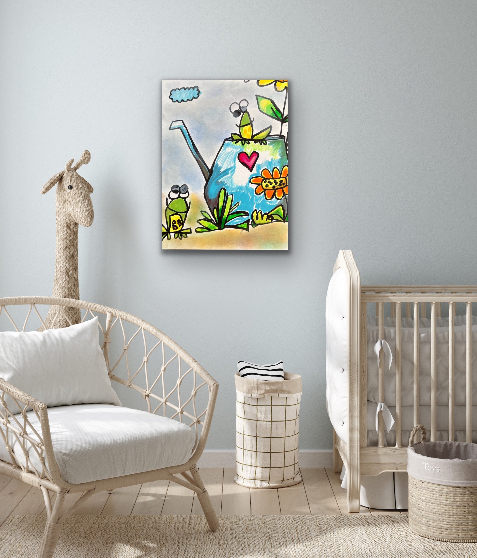 Frogs - ORIGINAL 9x12"