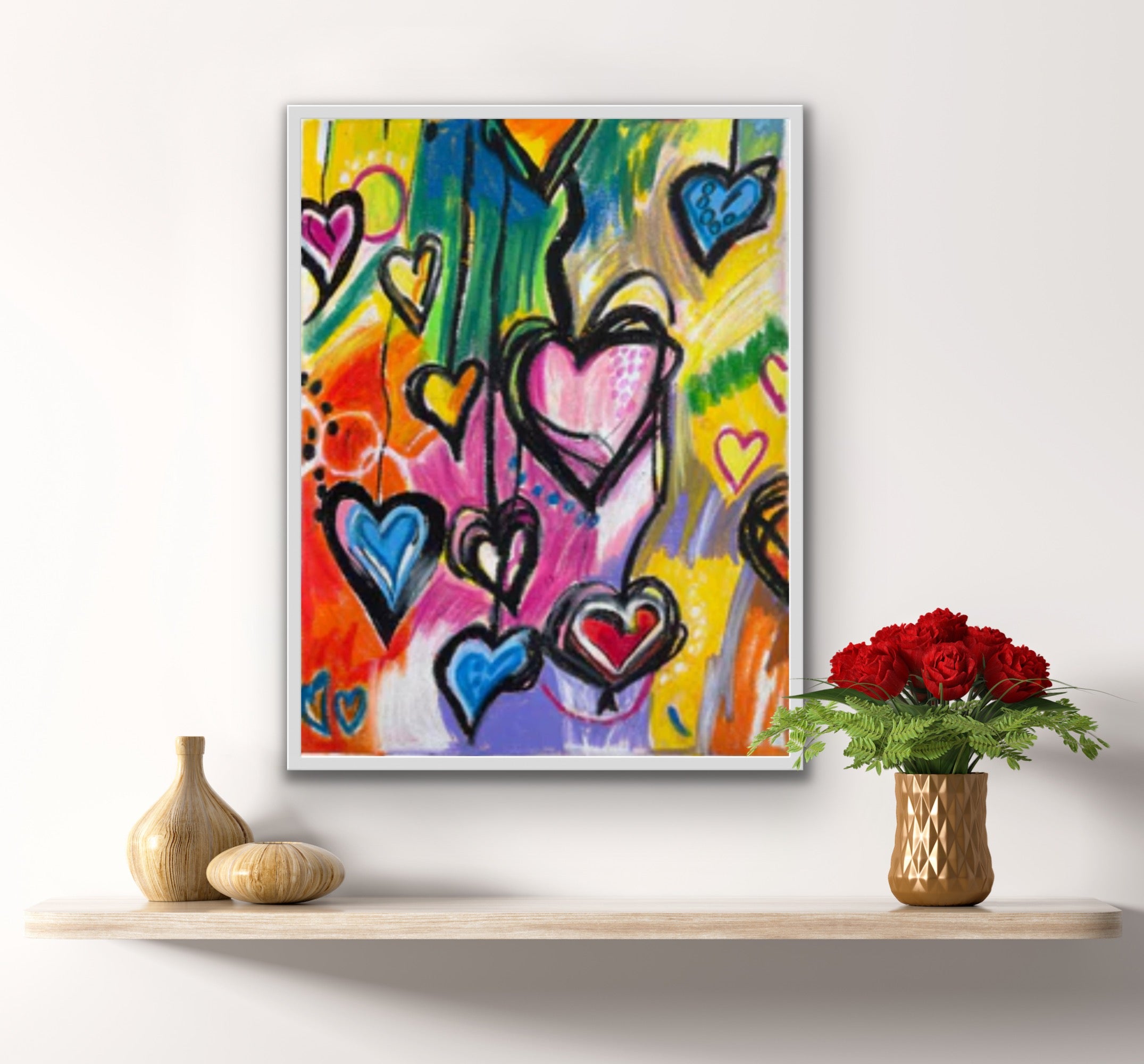Hearts - Art Prints - Vichy's Art