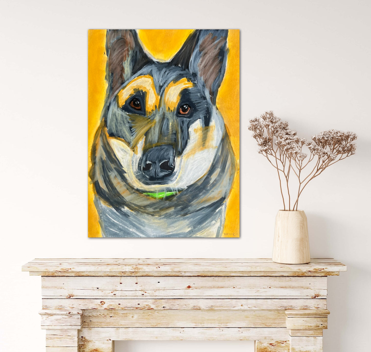 German Dog - Print, Poster or Stretched Canvas Print in more sizes