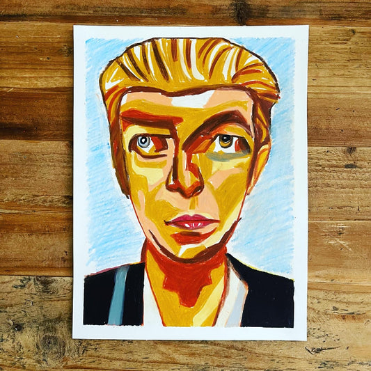 David Bowie  - original 9x12 - Vichy's Art