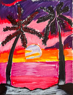 Pink Sunset - ORIGINAL  11x14”