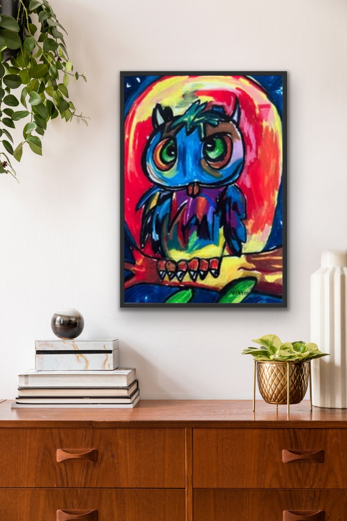 Moonlight owl - fine prints of original artwork
