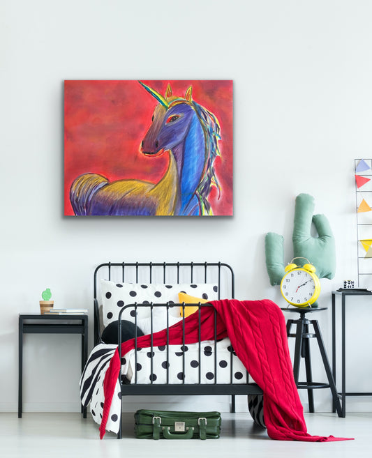 Unicorn - ORIGINAL 14x17” Framed