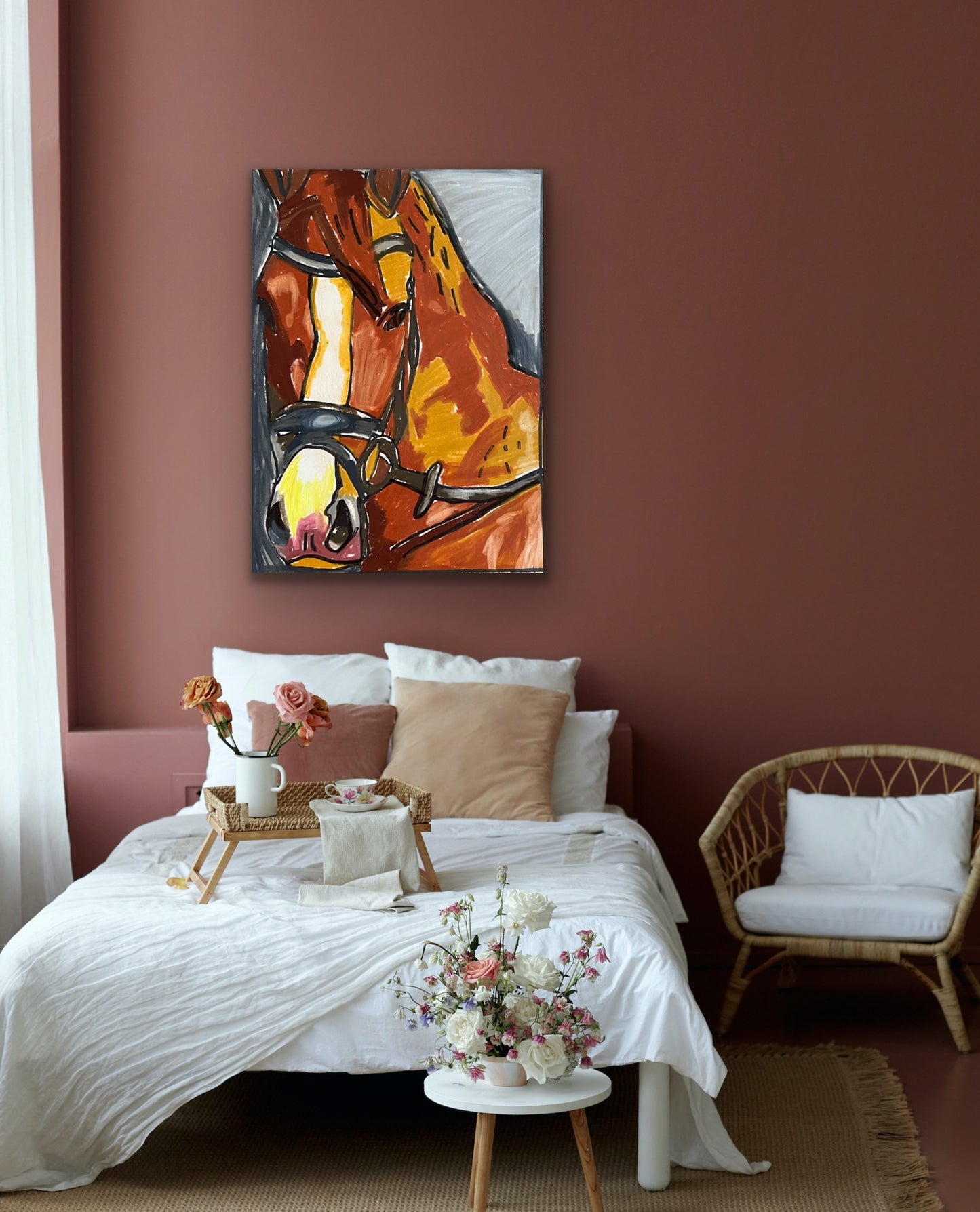 Amazing Horse - Stretched Canvas Print in more sizes