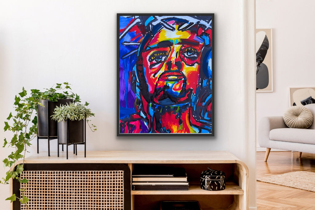 Jesus FRAMED - ORIGINAL - Vichy's Art