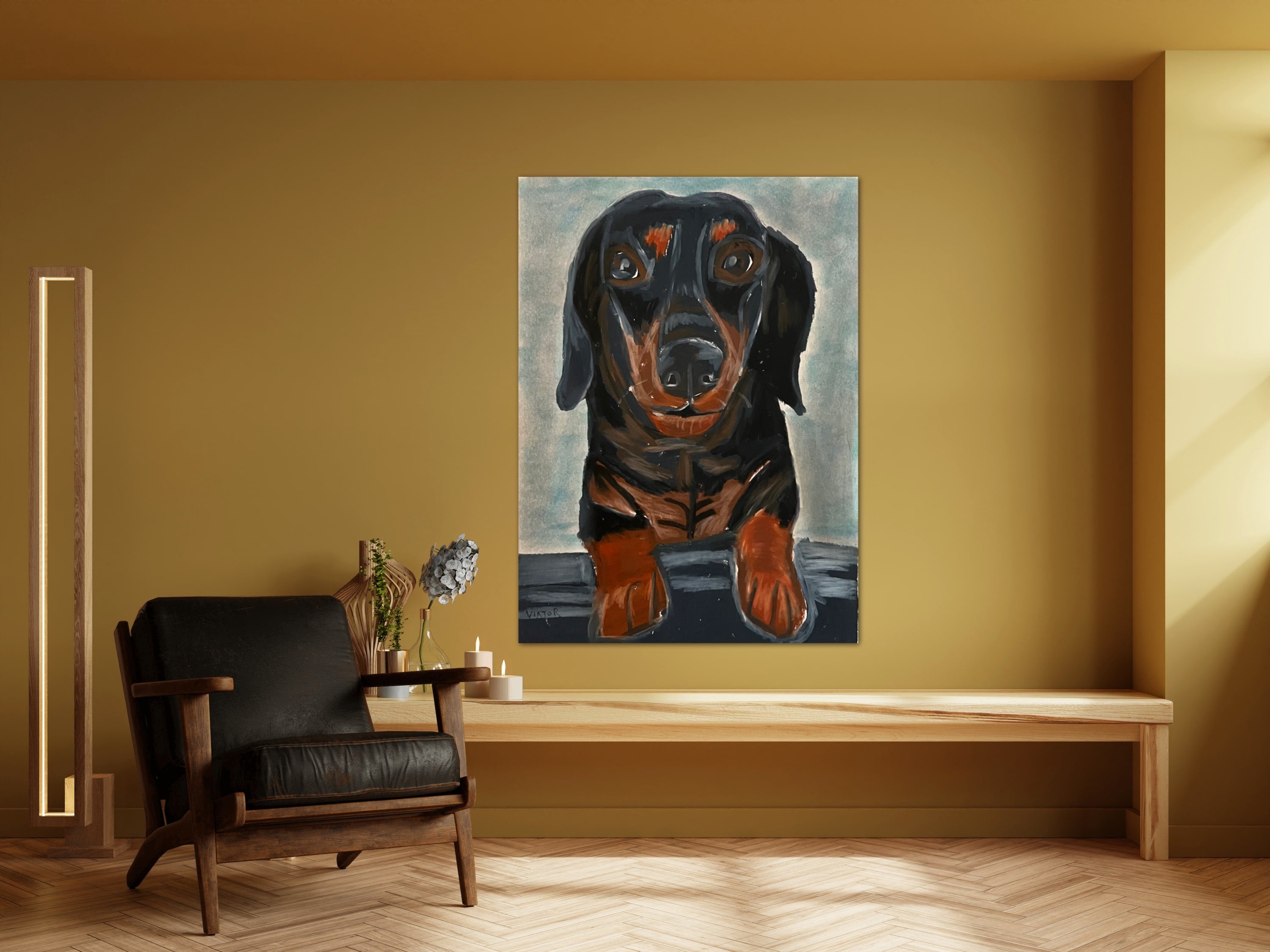 Black Dachshund - Art Prints