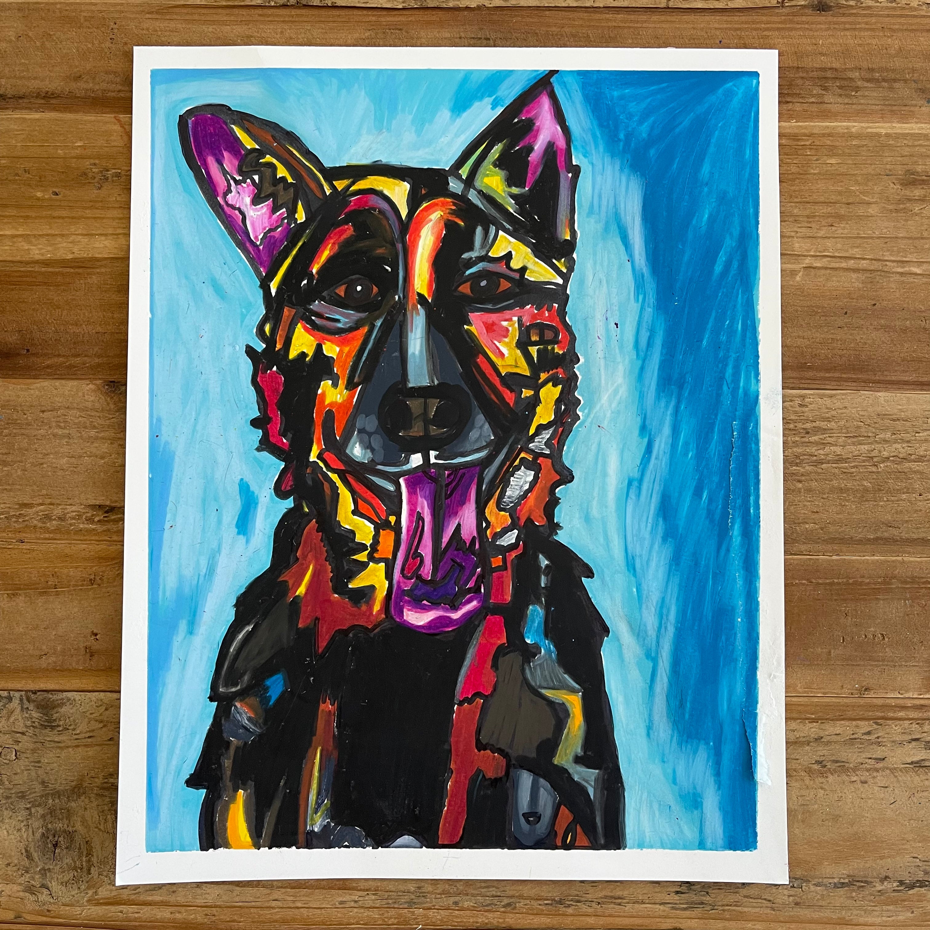 German Shepherd - ORIGINAL 11x14”