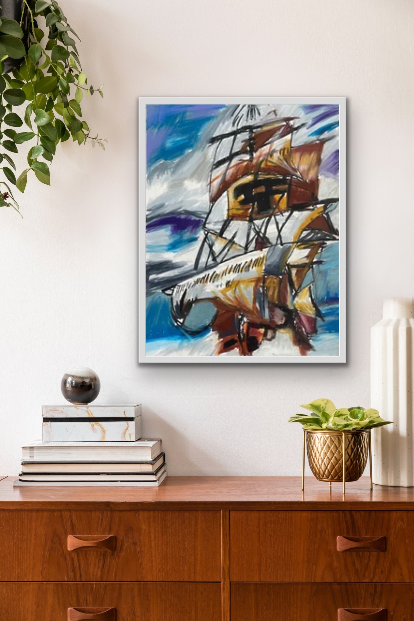 Pirate Ship - fine prints of original artwork - Vichy's Art