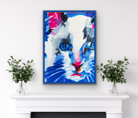 Blue Cat - Art Prints