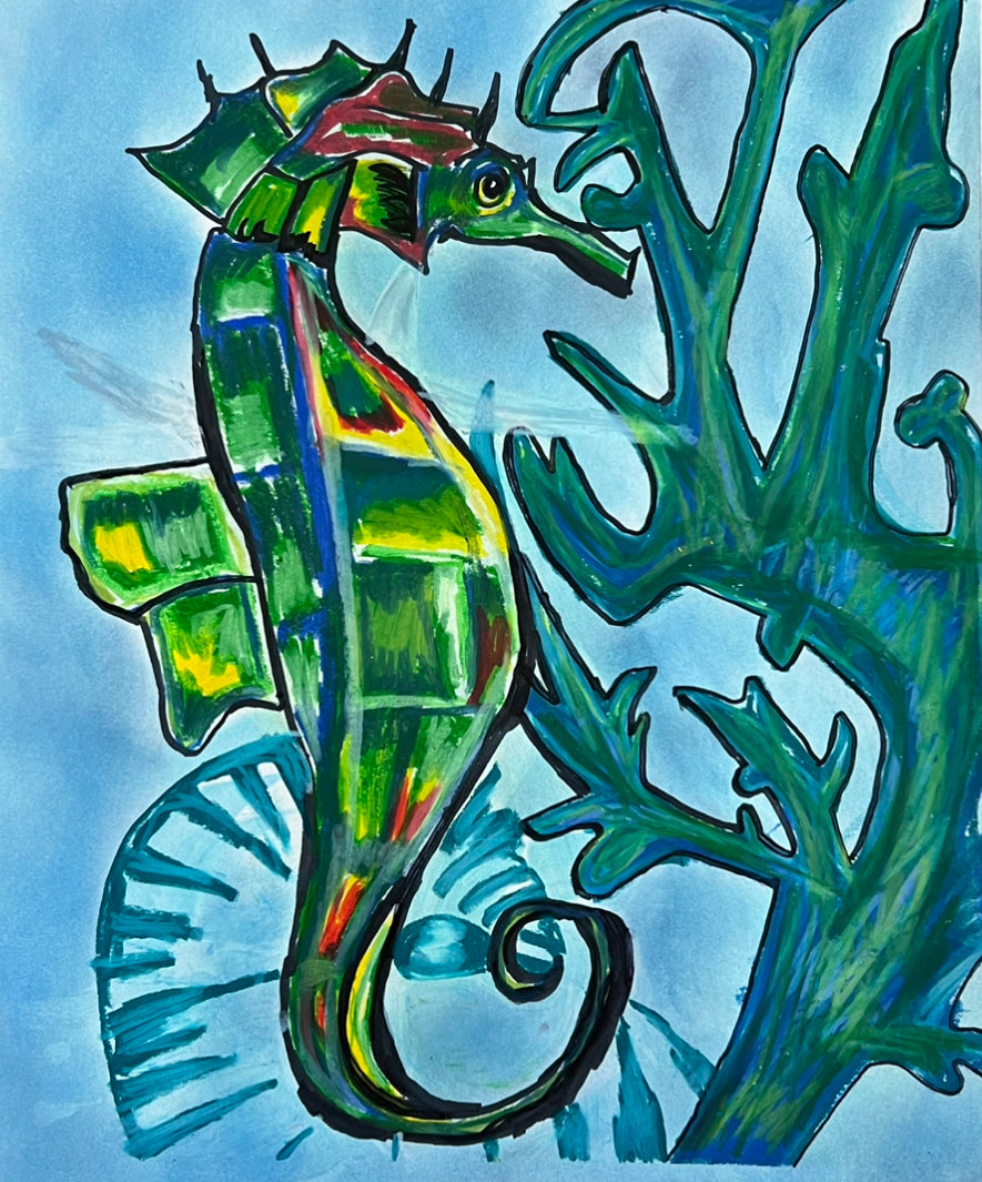 The Seahorse - ORIGINAL 14x17”