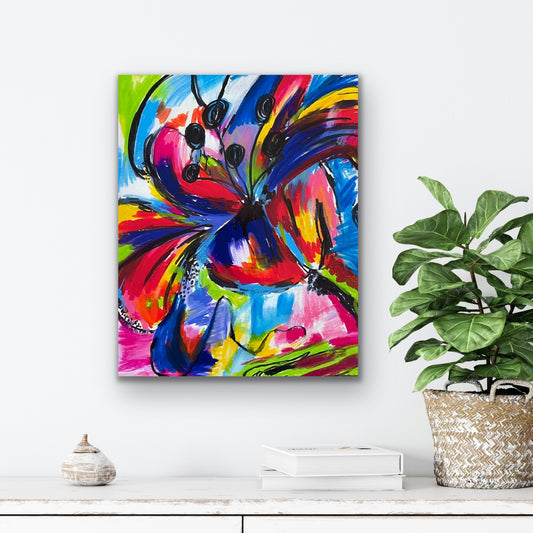 Abstract Lily - Stretched Canvas Print in more sizes