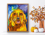 Golden Retriever - ORIGINAL 9x12" - Vichy's Art