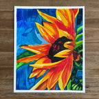 Sunflower my love - ORIGINAL 14x17” - Vichy's Art