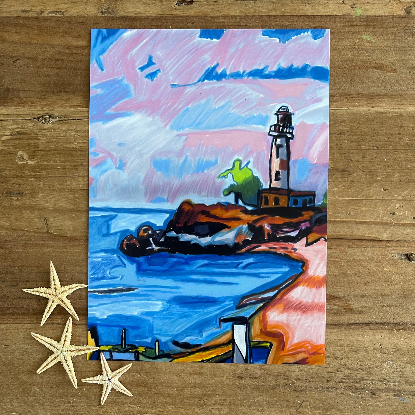 LIGHTHOUSES - Set of 6 art prints in size 5x7" or 8x10"