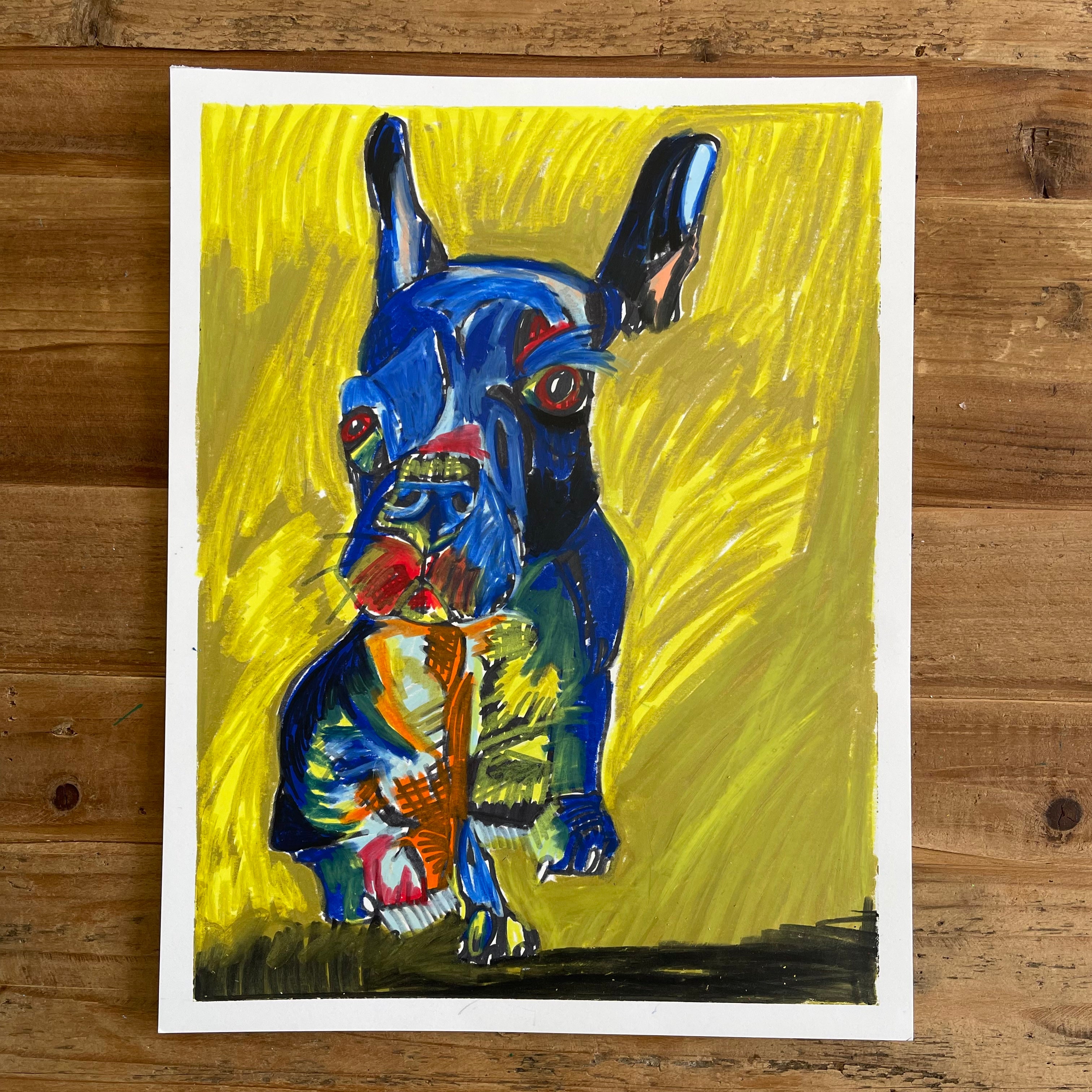 Crazy French - ORIGINAL 11x14"