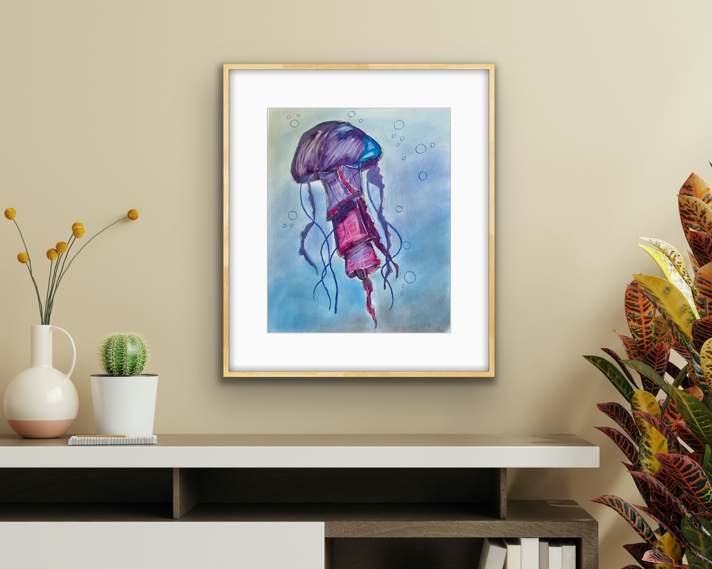 Purple Jellyfish - fine prints of original artwork