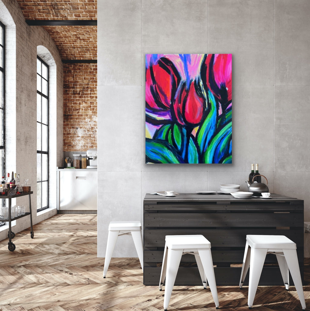 Gorgeous Tulips  - fine prints and canvas prints in more sizes - Vichy's Art