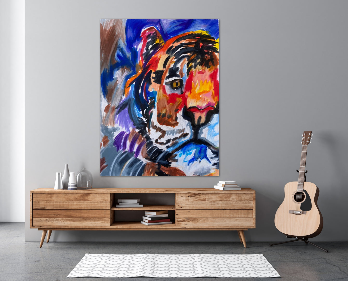 Tiger - Stretched Canvas Print in more sizes