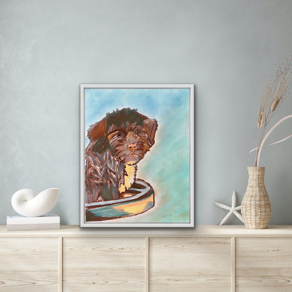 Cute Puppy - ORIGINAL 11x14"