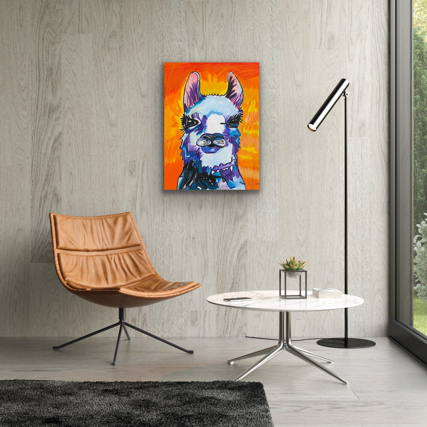Llama - Stretched Canvas Print in more sizes