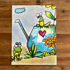 Frogs - ORIGINAL 9x12"