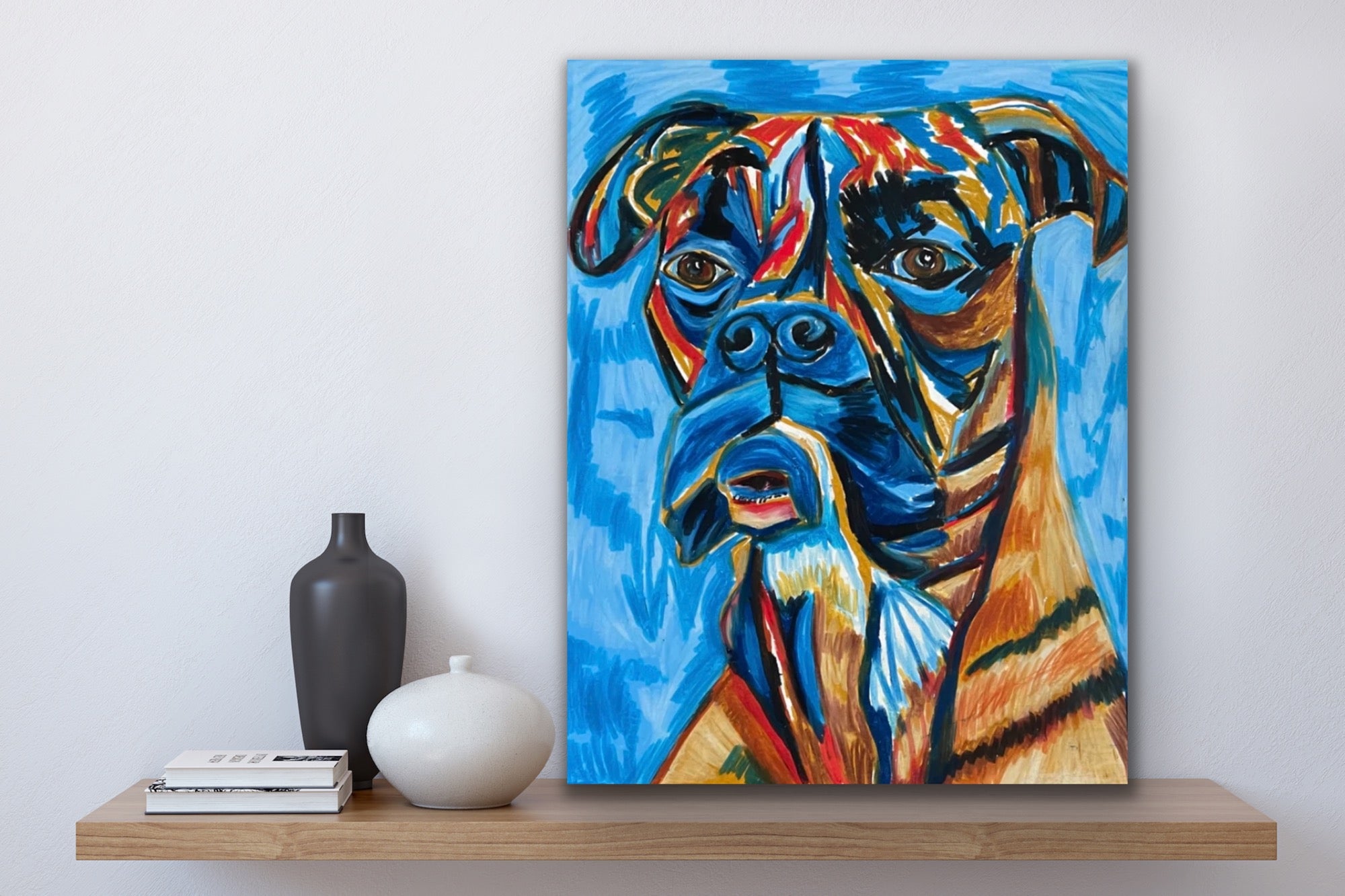 Blue Boxer - Art Prints