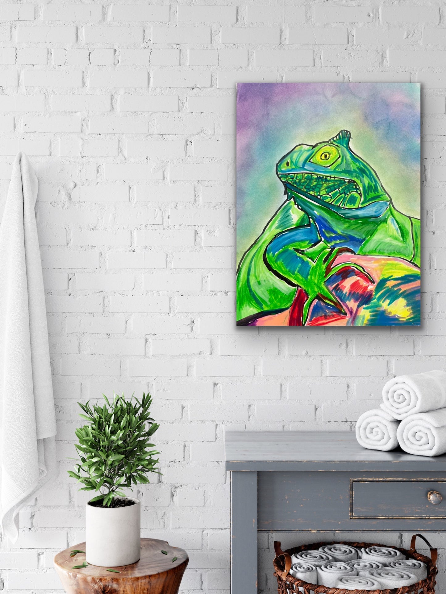 IGUANA - Stretched Canvas Print in more sizes