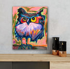 Colorful Owl - ORIGINAL  14x17”