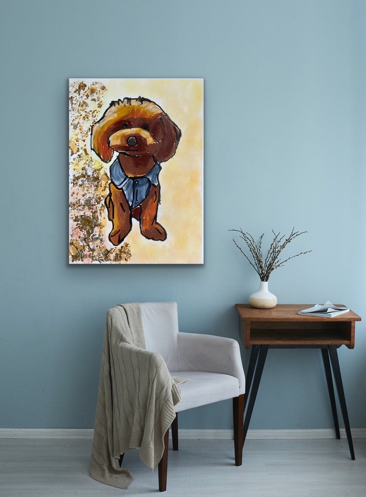Toy Poodle - Stretched Canvas Print in more sizes