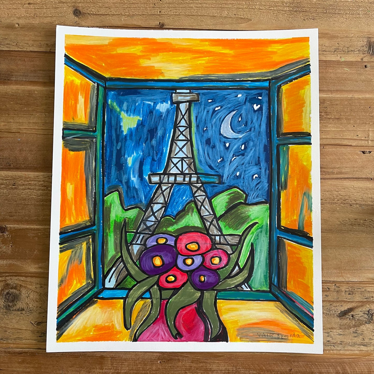 Eiffel Tower - fine prints of original artwork - Vichy's Art