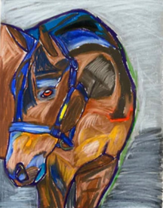 Brown Horse - Art Prints - Vichy's Art