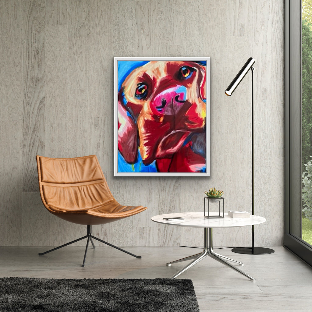 Orange Lab  - fine prints of original artwork - Vichy's Art