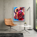 Orange Lab  - fine prints of original artwork - Vichy's Art