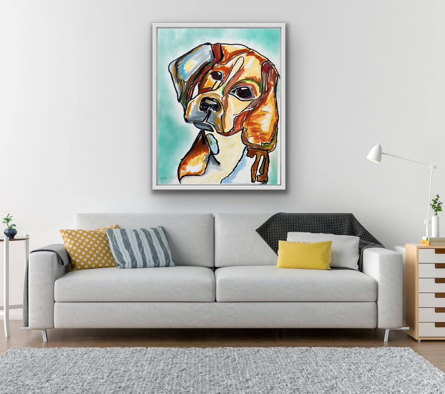 Abstract Beagle - Art Prints