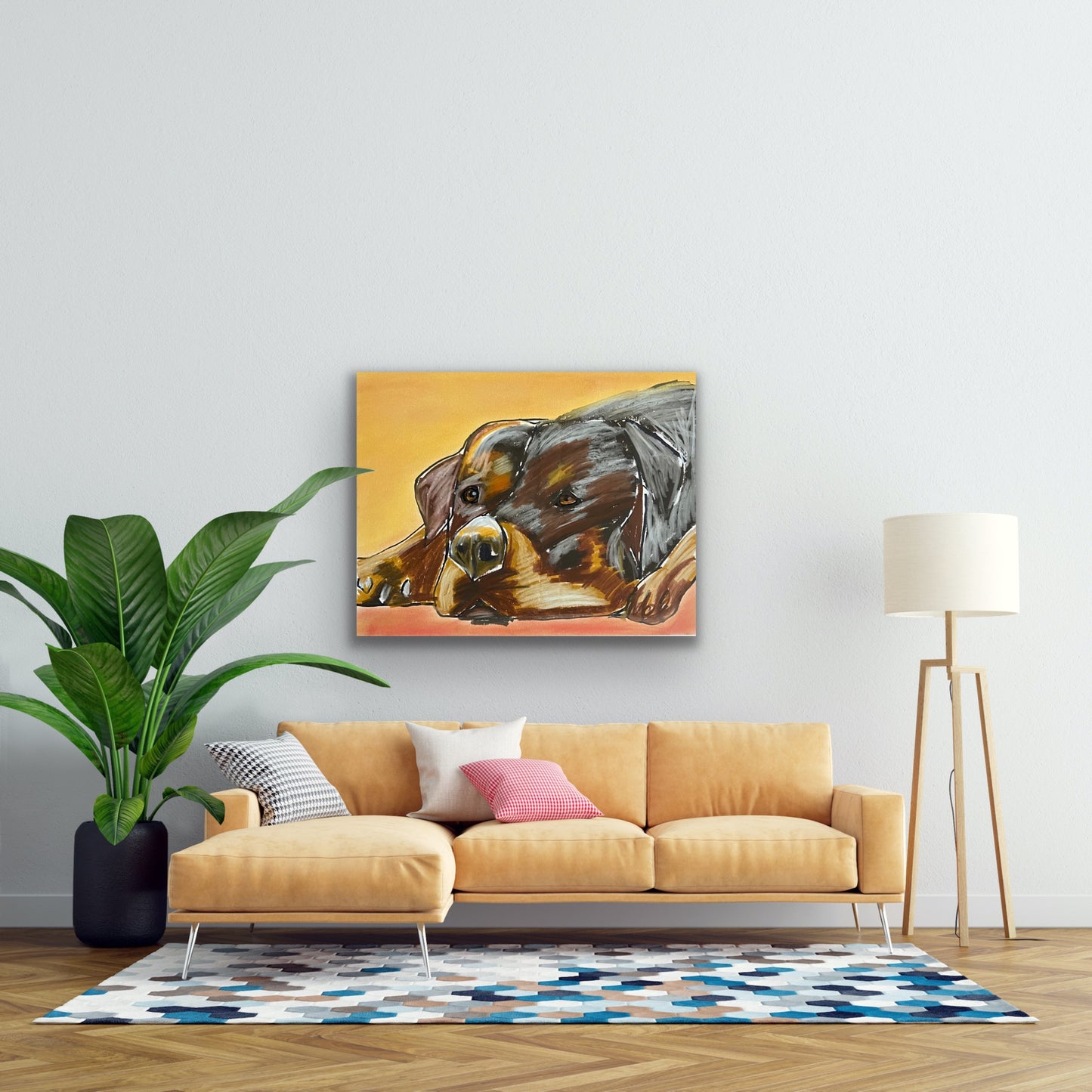 Rotweiler - Stretched Canvas Print in more sizes