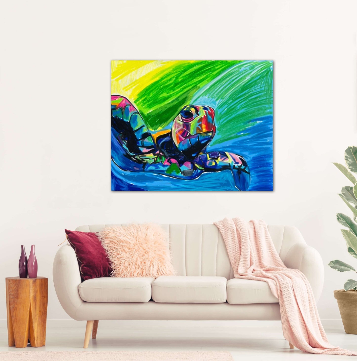 Colorful Turtle  - fine prints and canvas prints in more sizes