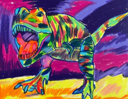 Dino - ORIGINAL 11x14"