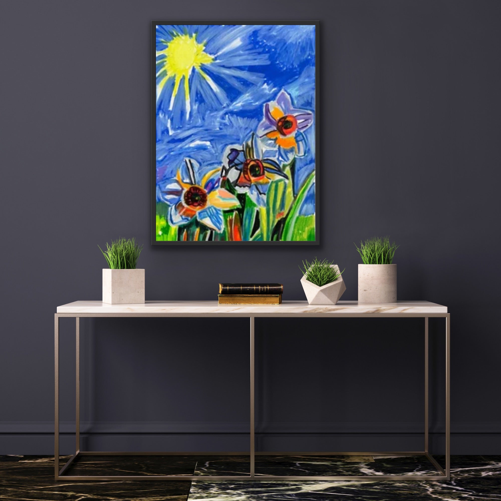 Sunny Day - Printable Painting, Digital Download