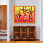 Giraffes - ORIGINAL  14x17”