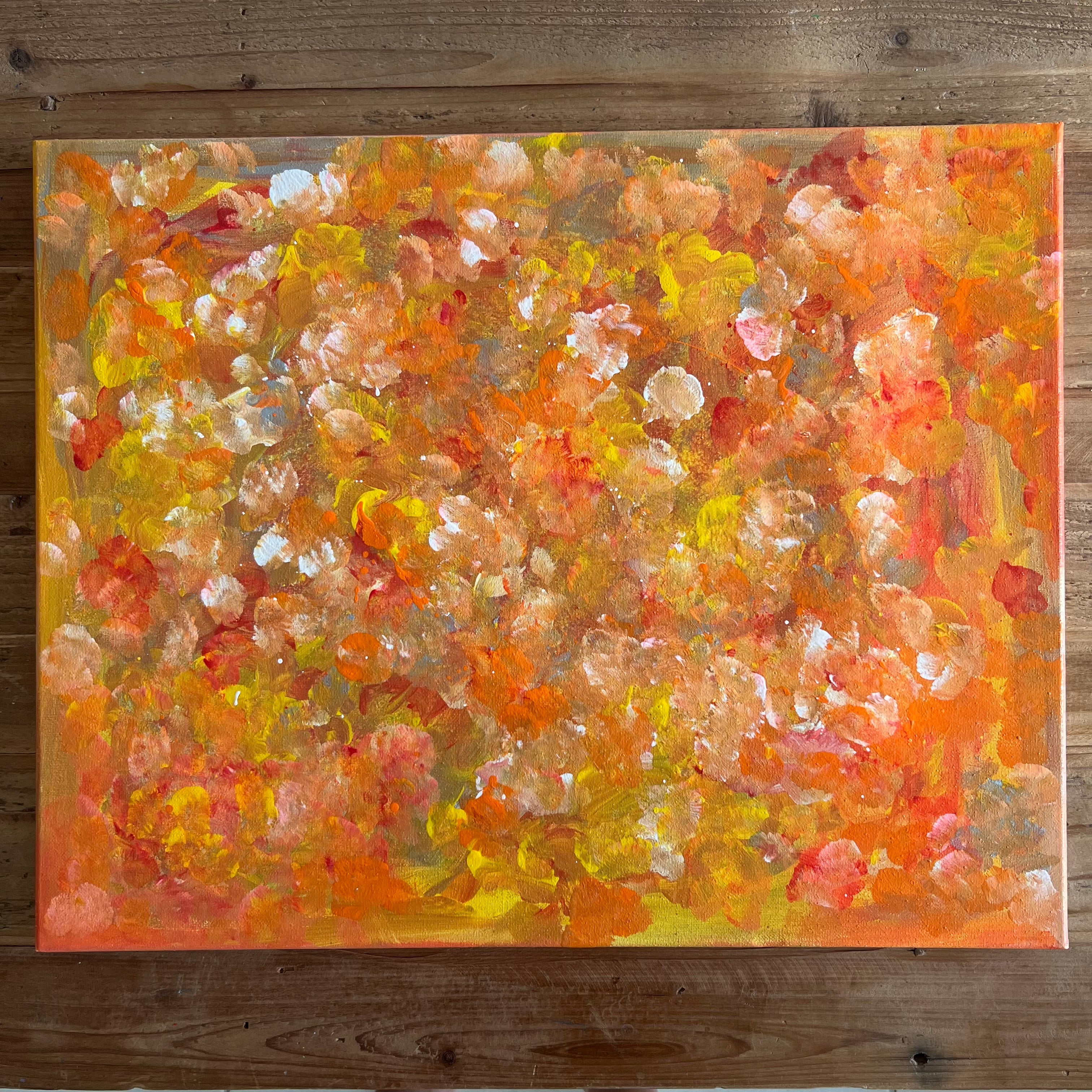 Spring mix - Set of two - ORIGINAL acrylic on canvas 16x20" (x2)