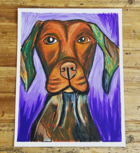 Vizsla  - ORIGINAL 11x14"