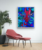Colorful Giraffe - ORIGINAL 11x14"