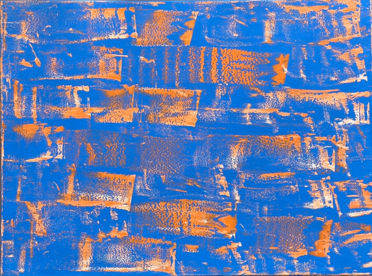 On The Sky - ORIGINAL acryl on canvas 30x40” - Vichy's Art