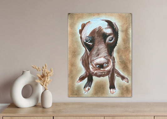Pit Bull - Stretched Canvas Print in more sizes