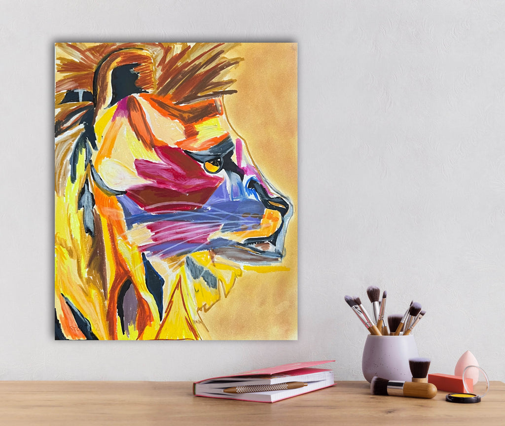 Lion - ORIGINAL 14x17”