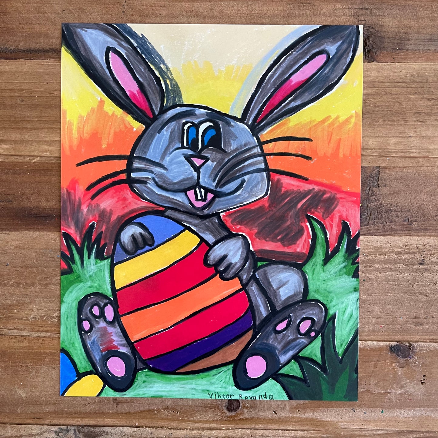 Easter Bunny - ORIGINAL 11x14"